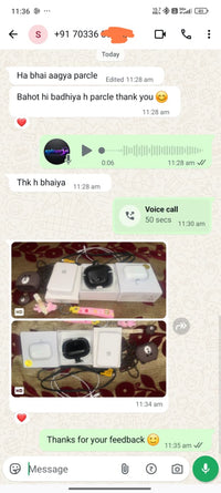 WhatsApp customer review 1