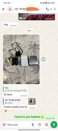 WhatsApp customer review 8