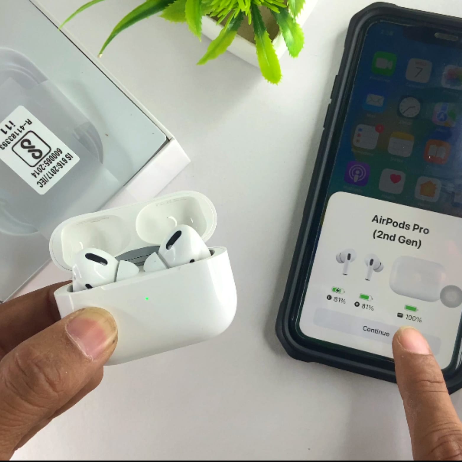 SYMMY 5-in-1 Ultimate Gadget Bundle | S Pods + 5000mAh MagSafe Power Bank + 4-in-1 Fast Charging Cable + Silicone Case + Keychain